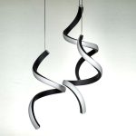 لوستر مدرن سه شعله مشکی