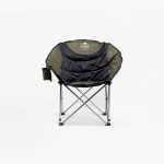 صندلی تاشو آراد مدل کینگ کمپ فلزی سبز ارتشی