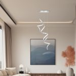 لوستر ال ای دی سه شعله سفید