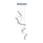 لوستر مدرن ال ای دی سه شعله طوسی