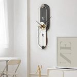 ساعت دیواری طوسی سفید