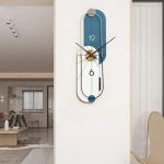 ساعت دیواری سفید آبی