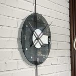ساعت دیواری مشکی عقربه دار