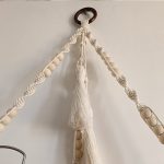 شلف دیواری مکرومه مثلثی