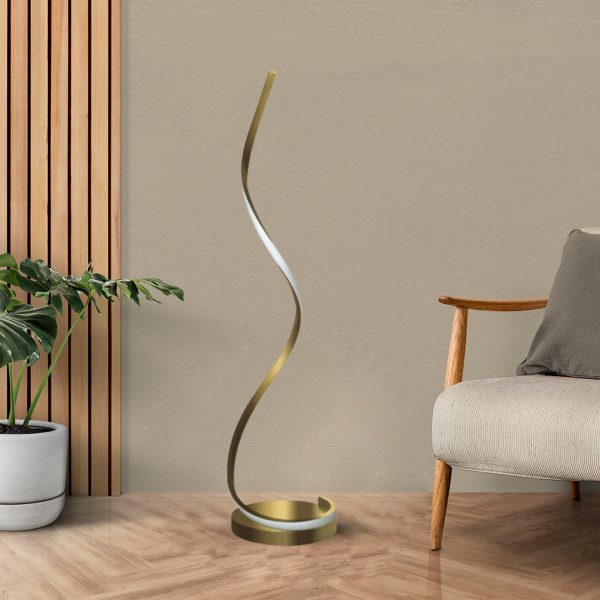 آباژور ایستاده مدرن طلایی