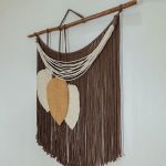 دیوارکوب مکرومه برگ دار