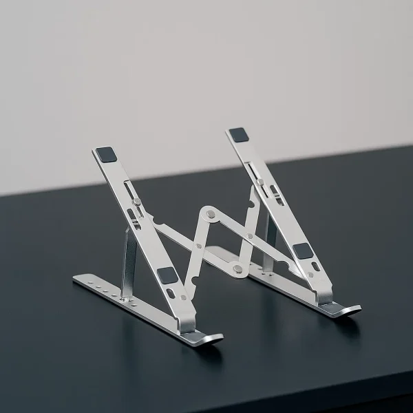 پایه لپ تاپ نقره ای