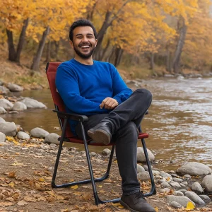 صندلی کمپینگ قرمز