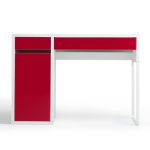 میز مطالعه قرمز سفید