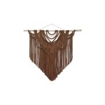 دیوارکوب مکرومه قهوه ای