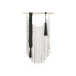 دیوارکوب مکرومه سبز و سفید