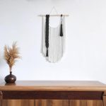 دیوارکوب مکرومه مدرن دو رنگ