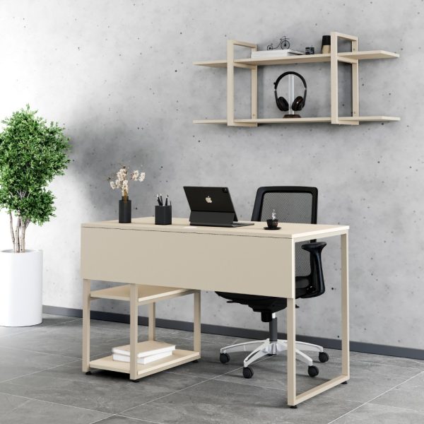 میز تحریر کتابخانه دار ساده