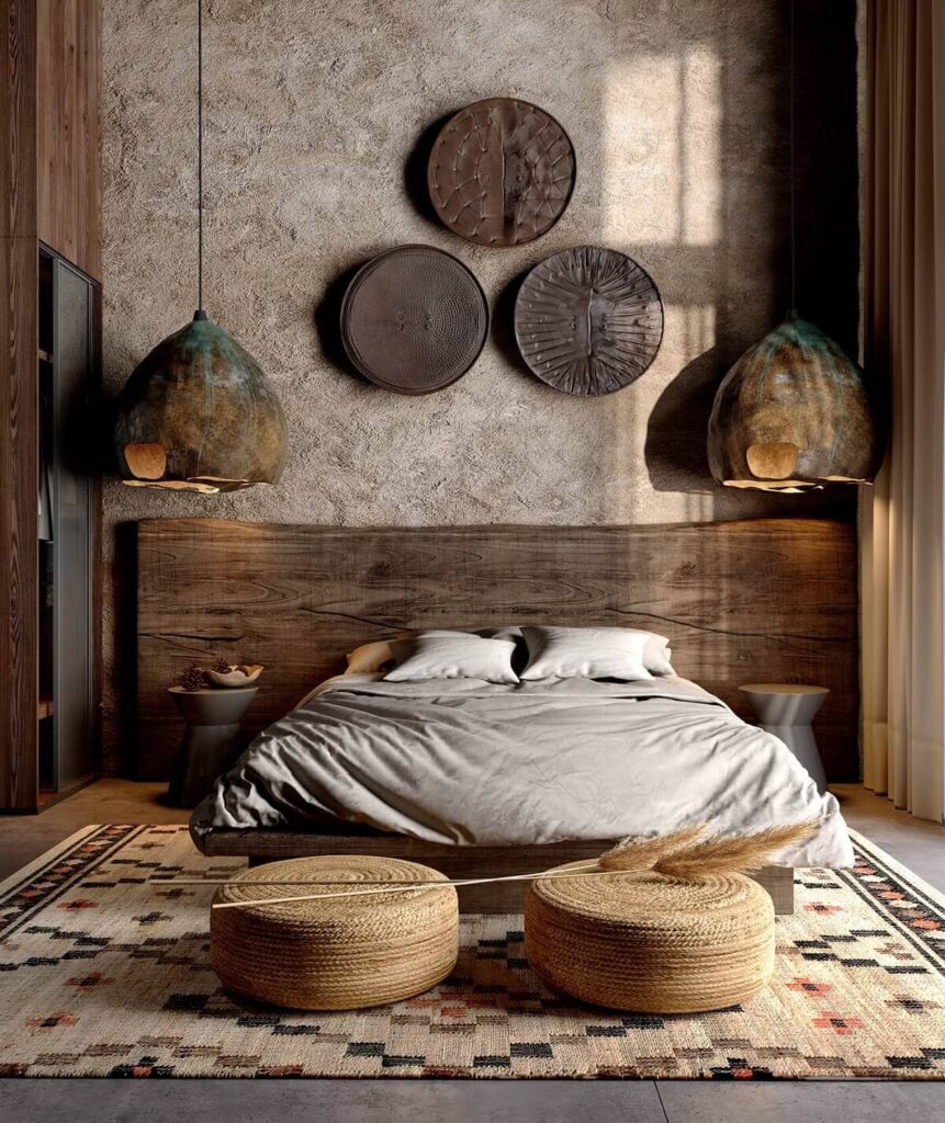 اتاق خواب سبک روستیک