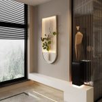 تابلو دکوری فانتزی سفید دارای بک لایت