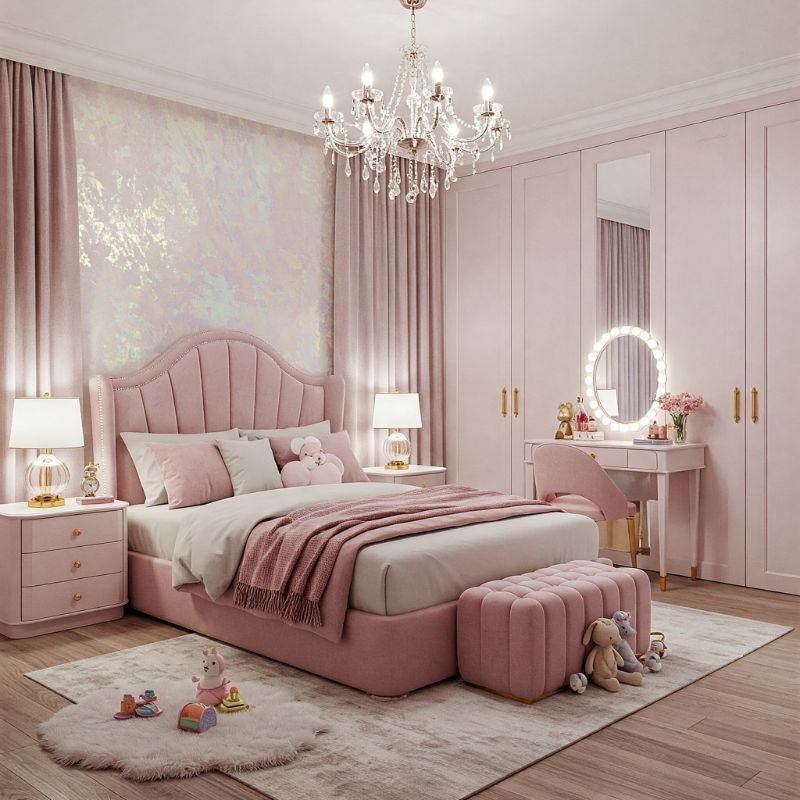 دکوراسیون اتاق خواب دخترانه