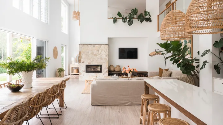 اتاق نشیمن و پذیرایی سبک مدیترانه ای